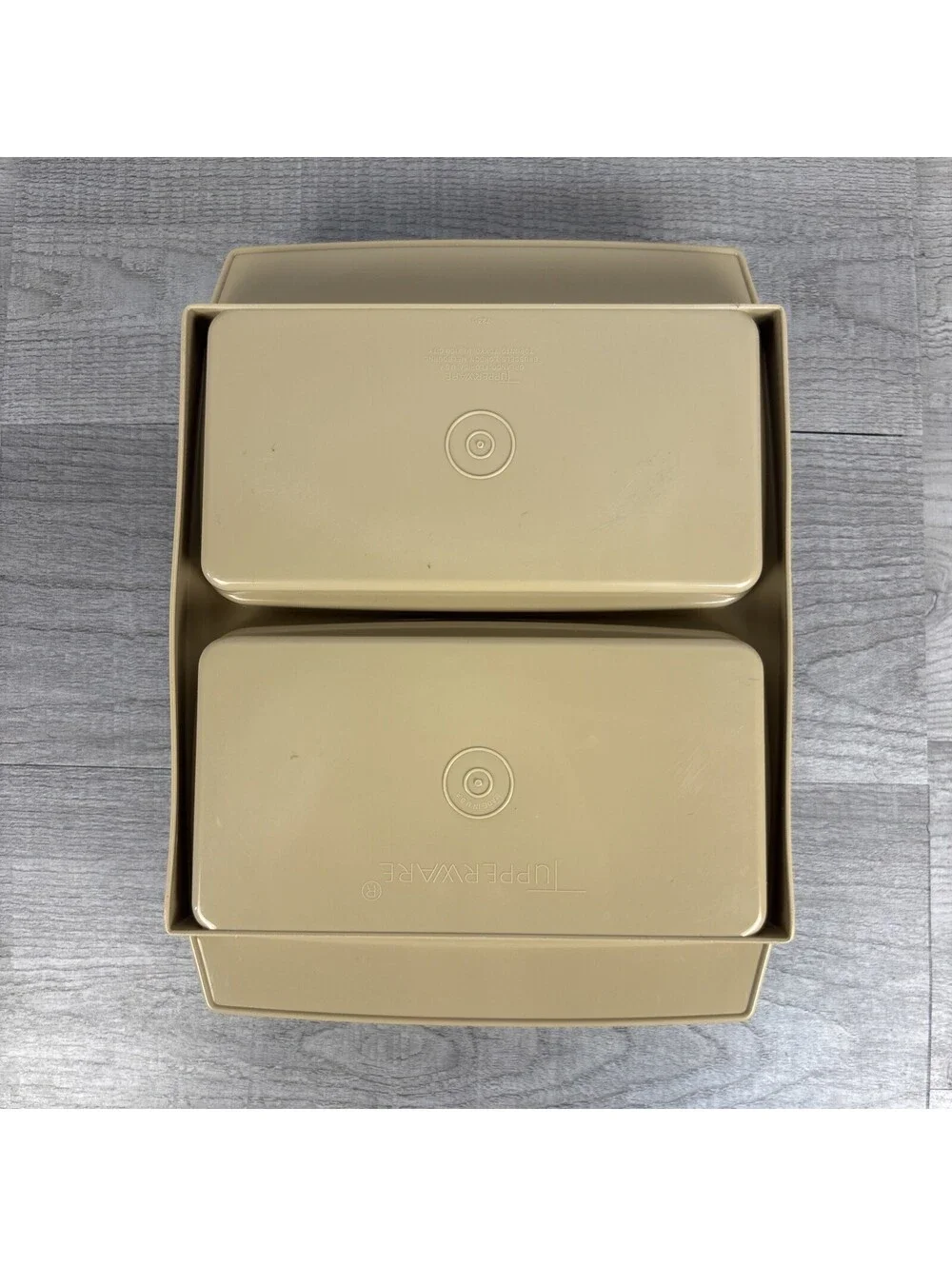 Vintage Tupperware Deviled Egg Carrier Set #1 (723-1, 722-3 & Inserts)